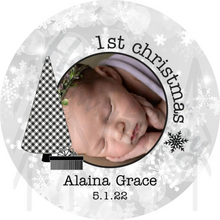 Load image into Gallery viewer, Babys 1St Christmas - Ceramic Ornament 3 Round Ornaments
