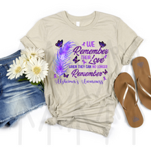 Load image into Gallery viewer, We Remember Their Love - Alz Awareness (Adult - Infant)
