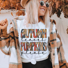 Load image into Gallery viewer, Autumn Leaves Pumpkins Please (Adult - Infant)