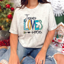 Load image into Gallery viewer, Jesus Loves Me - Blue Tones (Adult - Infant)