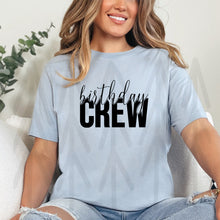 Load image into Gallery viewer, Birthday Crew - Cursive - Black (Adult - Infant)