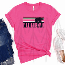 Load image into Gallery viewer, Mama Bear Retro Stripe (Adult - Infant)