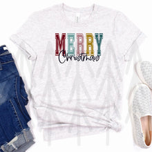 Load image into Gallery viewer, Merry Christmas Varsity Mix (Adult - Infant)