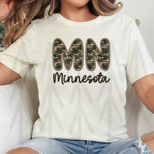Load image into Gallery viewer, Minnesota - Camo Faux Embroidery