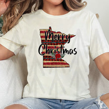 Load image into Gallery viewer, Merry Christmas - Red - Minnesota