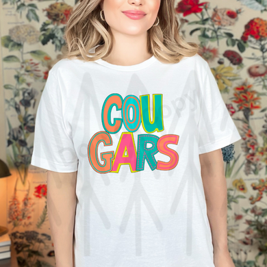 Cougars - Moodle Mascot (Adult Infant) Shirts