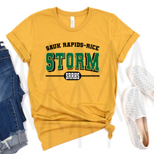 Load image into Gallery viewer, High School Mascots - Sauk Rapids-Rice Storm - Black (Adult - Infant)