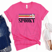 Load image into Gallery viewer, Spooky Ghost Retro Stripe (Adult - Infant)