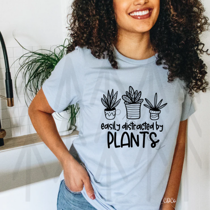 Easily Distracted By Plants Shirts
