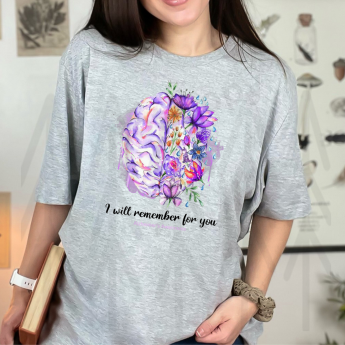 I Will Remember For You - Brain - Black Lettering (Adult - Infant)