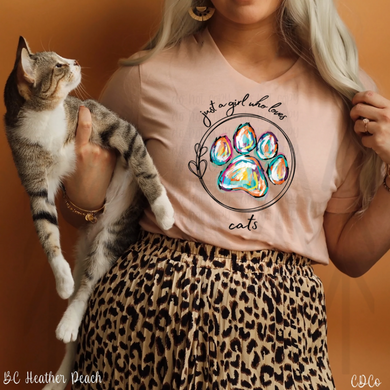 Just A Girl Who Loves Cats Shirts