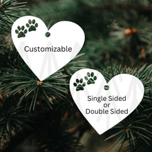 Load image into Gallery viewer, Paws Ornament - Single Sided Ornaments
