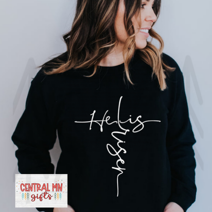 He Is Risen - White Lettering Shirts