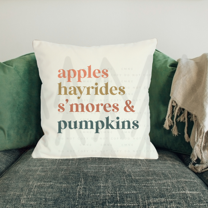 Apples Hayrides Smores and Pumpkins - 15.5