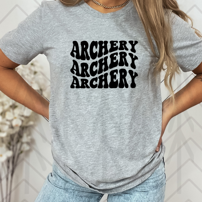 Archery - Stacked And Wavy - Black (Adult - Infant)