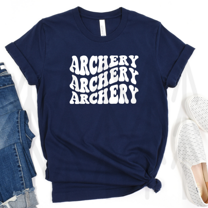 Archery - Stacked And Wavy - White (Adult - Infant)