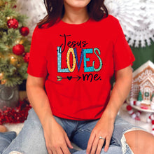 Load image into Gallery viewer, Jesus Loves Me - Blue Tones (Adult - Infant)
