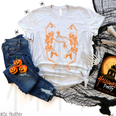 Fancy Dancing Skeletons - Orange Shirts