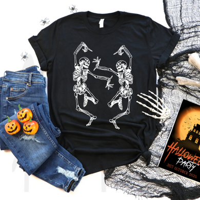 Fancy Dancing Skeletons - White Shirts