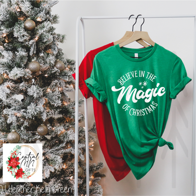 Round Believe In The Magic Of Christmas Shirts & Tops
