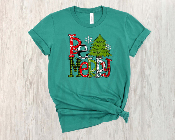 Be Merry Doodle Sketch (Adult - Infant)