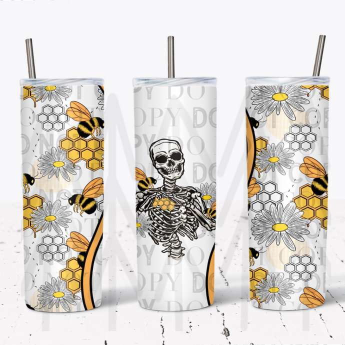 Bee Skellie Wrap - 20 oz Tumbler