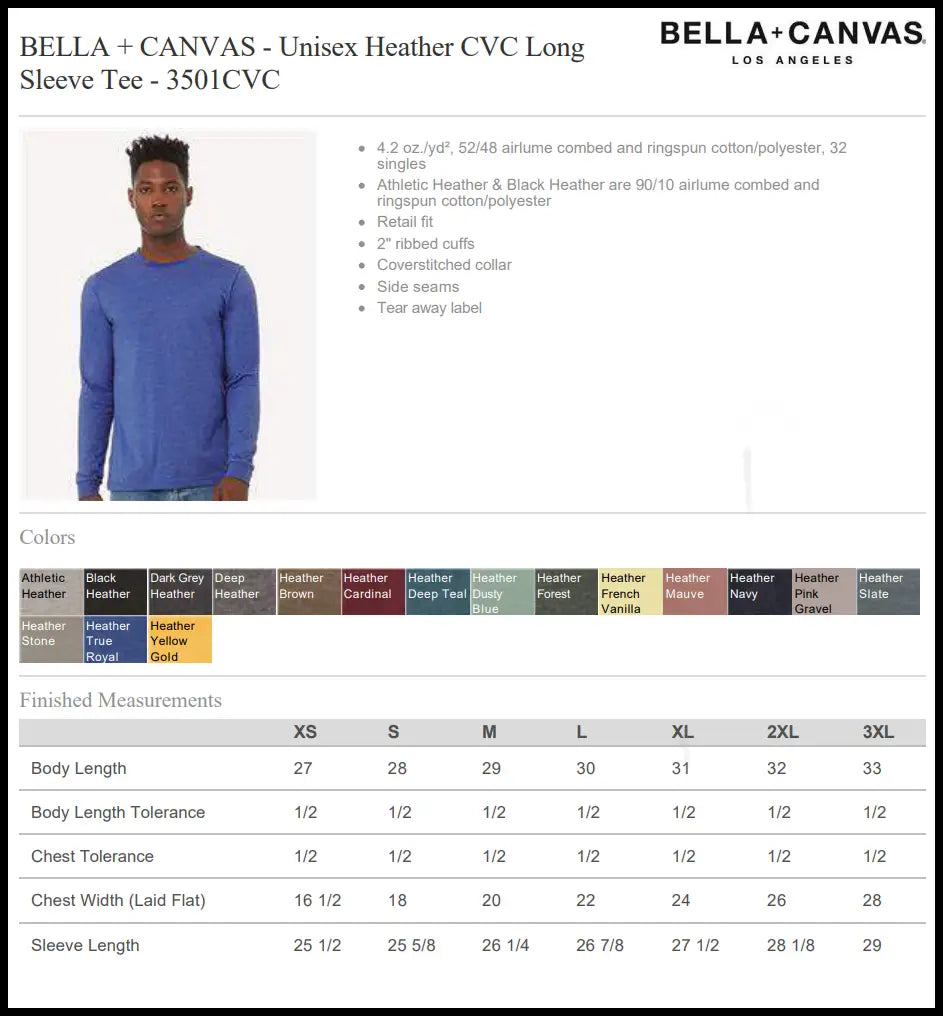 Size & Color Charts