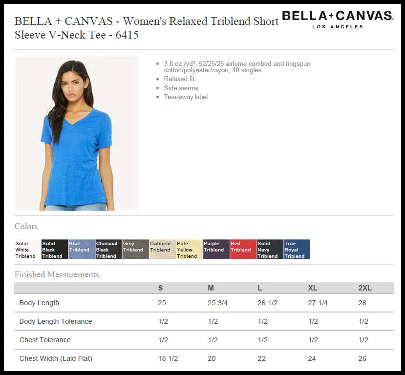 Size & Color Charts