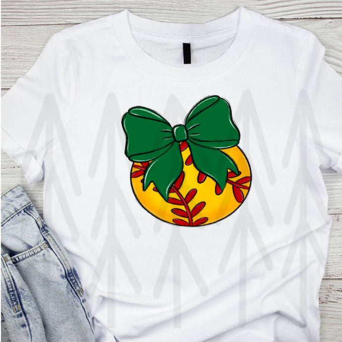 Bows And Balls Softball Dark Green