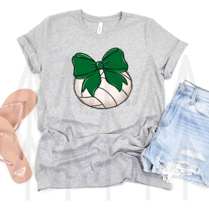 Bows And Balls Volleyball Kelly Green