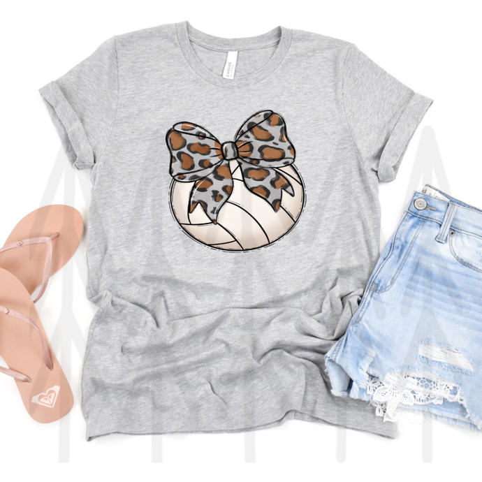 Bows And Balls Volleyball Leopard