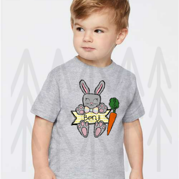 Boys Rabbit Name Banner - (Infant - Youth)
