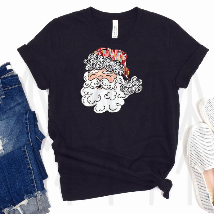 Brush Stroke Whimsical Santa (Adult - Infant)