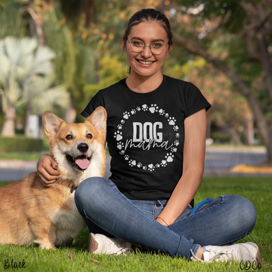 Dog Mama Paw Circle Shirts