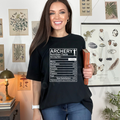 Archery Nutrition Facts (Adult - Infant) Shirts