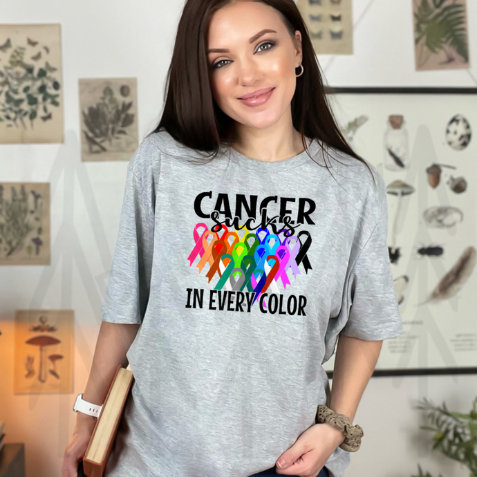 Cancer Sucks In Every Color - Ribbons (Infant Adult) Shirts