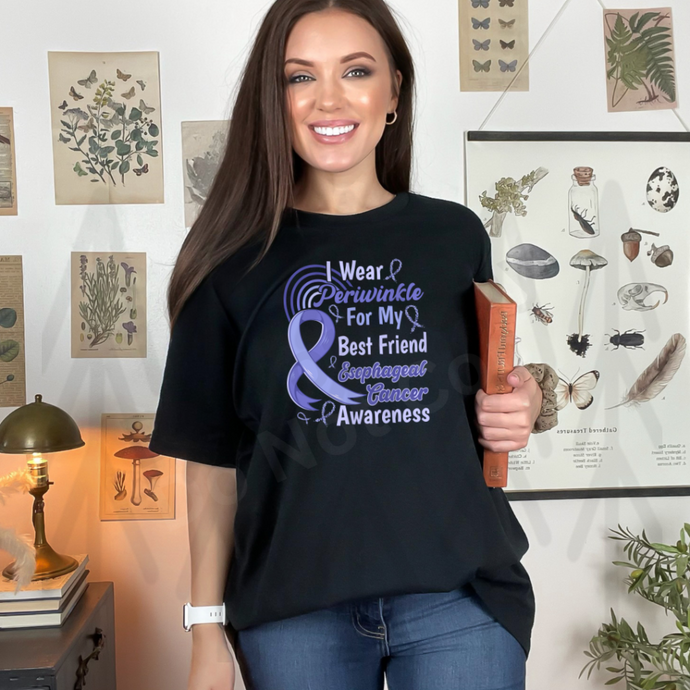 Esophageal Cancer Awareness - I Wear Periwinkle Best Friend (Adult Infant) Shirts