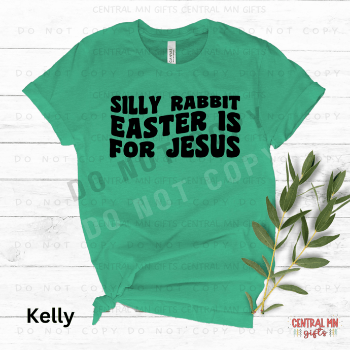Silly Rabbit - Easter Is For Jesus Black Design Shirts