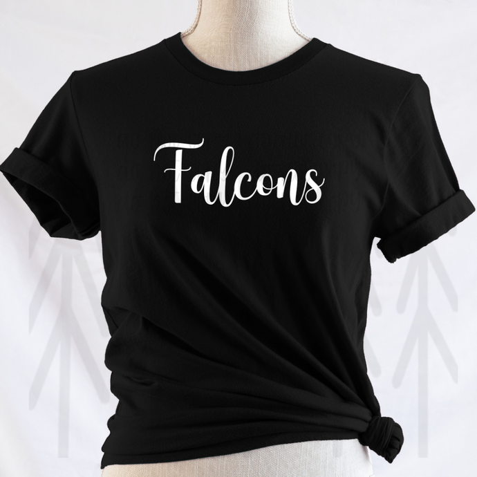 School Spirit Teams - Falcons White Letters Shirts