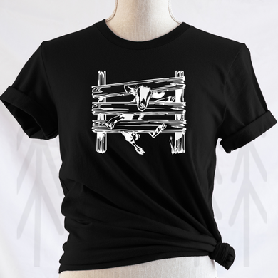 Goat Caught In Fence - White Shirts