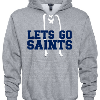 Lets Go Saints - Blue Lettering (Adult) Shirts