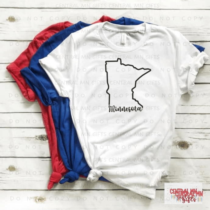 Minnesota - Outline Shirts & Tops