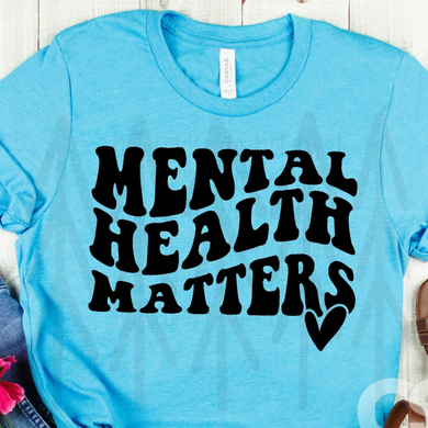Groovy Mental Health Matters - Black Shirts