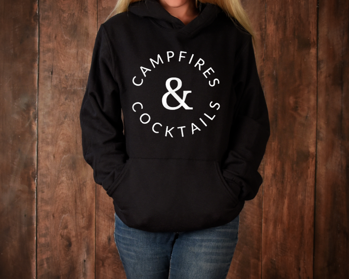 Campfires And Cocktails - White Shirts