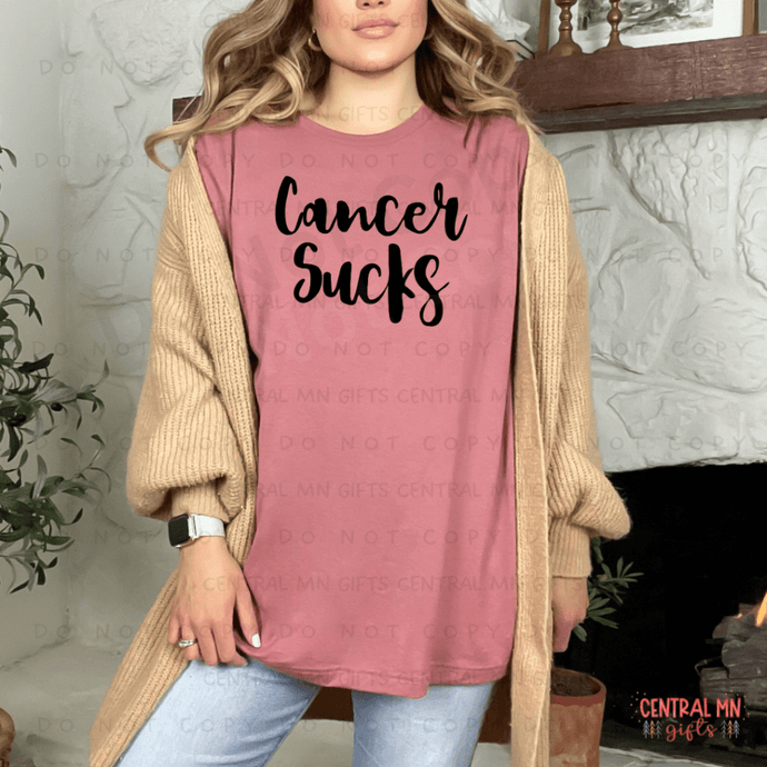 Cancer Sucks - Black (Adult Infant) Shirts