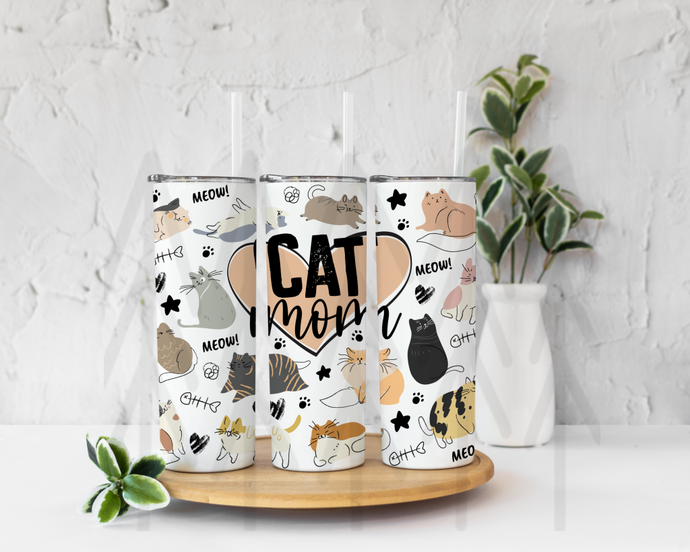 Cat Mom Tumbler