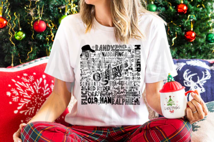 Christmas Story Subway - Black Shirts