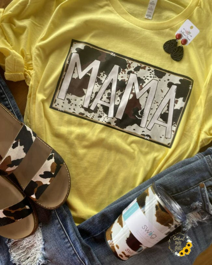 Cow Hide Mama Shirts