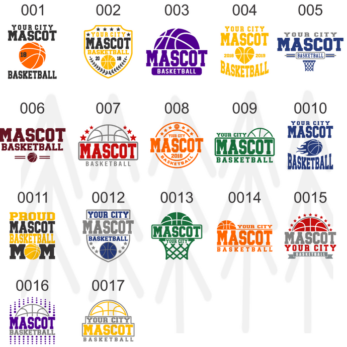 Custom - Basketball Mascot And Town Shirts