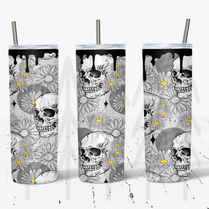 Daisy Skellie Wrap - 20 oz Tumbler